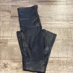 Spanx Moto faux leather leggings